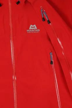 Waterproof Jackets-Mountain Equipment Mens Nunatak Jacket - Chili Red