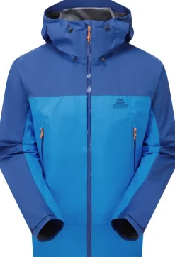 Waterproof Jackets-Mountain Equipment Mens Odyssey Jacket - Atlantic-Admiral