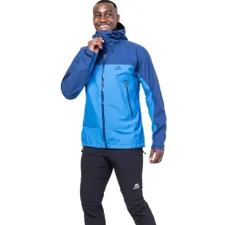 Waterproof Jackets-Mountain Equipment Mens Odyssey Jacket - Atlantic-Admiral