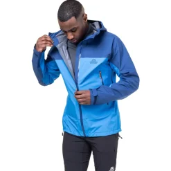 Waterproof Jackets-Mountain Equipment Mens Odyssey Jacket - Atlantic-Admiral