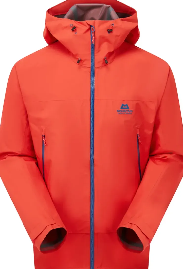 Waterproof Jackets-Mountain Equipment Mens Odyssey Jacket - Chili Red