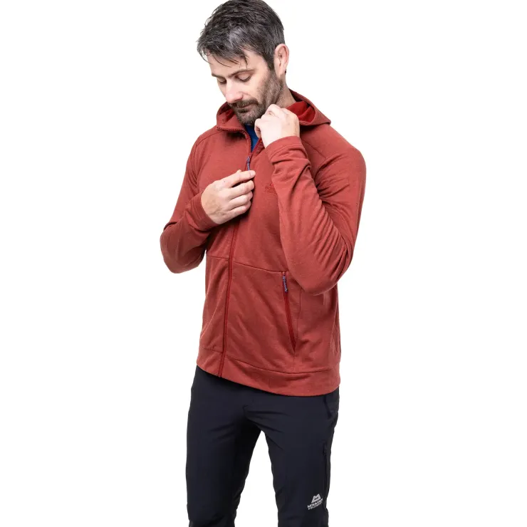 Fleece & Mid Layer-Mountain Equipment Mens Oracool Hooded Jacket - Pine