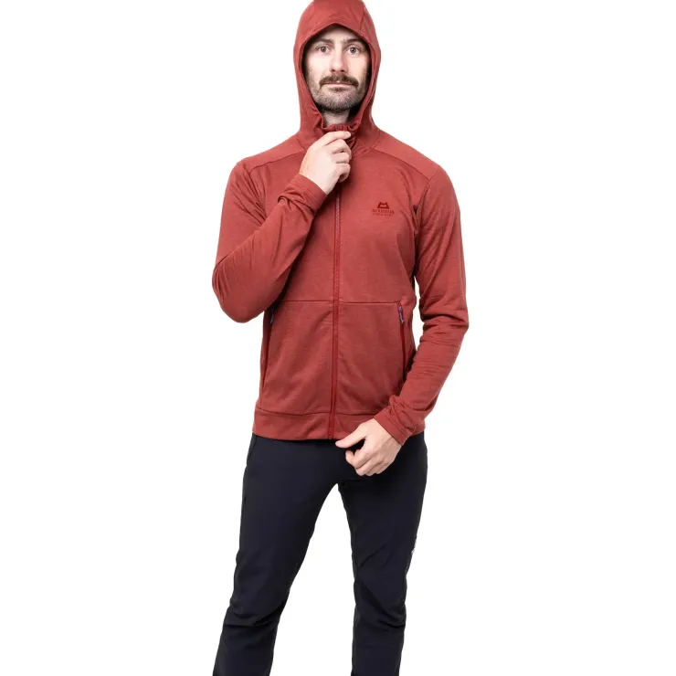 Fleece & Mid Layer-Mountain Equipment Mens Oracool Hooded Jacket - Pine