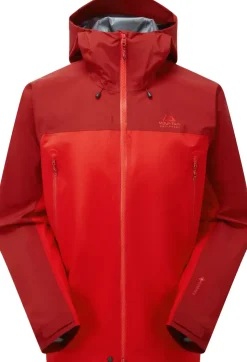 Waterproof Jackets-Mountain Equipment Mens Shigri Jacket - Chili Red-Merlot