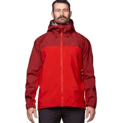 Waterproof Jackets-Mountain Equipment Mens Shigri Jacket - Chili Red-Merlot