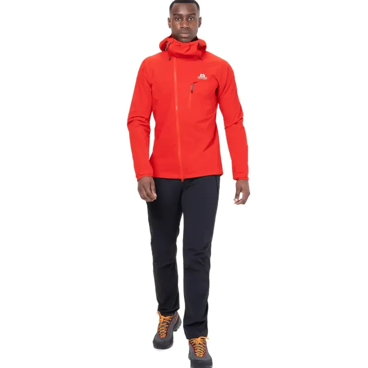 Softshell Jackets-Mountain Equipment Mens Squall Hooded Jacket - Cactus