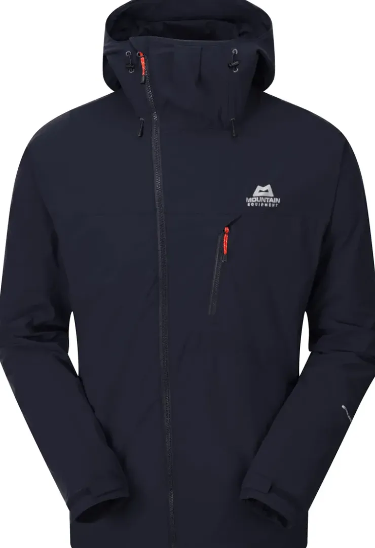 Softshell Jackets-Mountain Equipment Mens Squall Hooded Jacket - Cosmos