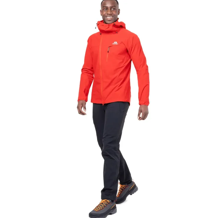 Softshell Jackets-Mountain Equipment Mens Squall Hooded Jacket - Cosmos