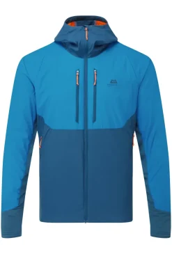 Fleece & Mid Layer-Mountain Equipment Mens Switch Pro Hooded Jacket - Mykonos-Majolica
