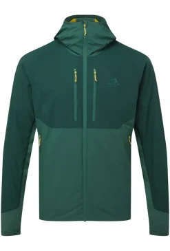 Fleece & Mid Layer-Mountain Equipment Mens Switch Pro Hooded Jacket - Pine-Fern