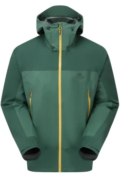 Waterproof Jackets-Mountain Equipment Mens Tacul Jacket - Fern-Pine