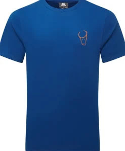 T-Shirts & Baselayers-Mountain Equipment Mens Yorik On Wire Tee - Admiral Blue
