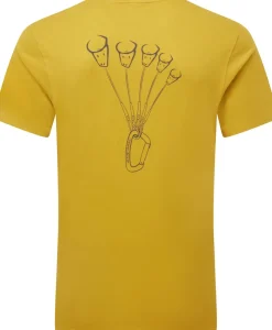 T-Shirts & Baselayers-Mountain Equipment Mens Yorik On Wire Tee - Olive Oil