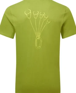 T-Shirts & Baselayers-Mountain Equipment Mens Yorik On Wire Tee - Cactus