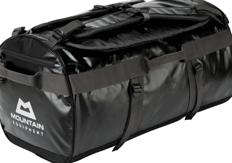 Duffels & Kitbags-Mountain Equipment Wet and Dry 70L Kit Bag - Black-Shadow-Silver