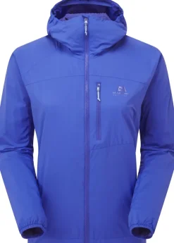 Softshell Jackets-Mountain Equipment Womens Aerotherm Jacket - Vivid Blue