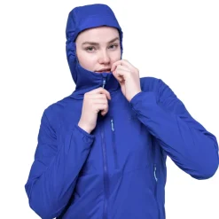 Softshell Jackets-Mountain Equipment Womens Aerotherm Jacket - Vivid Blue