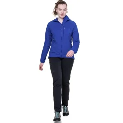 Softshell Jackets-Mountain Equipment Womens Aerotherm Jacket - Blue Nights