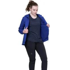 Softshell Jackets-Mountain Equipment Womens Aerotherm Jacket - Blue Nights