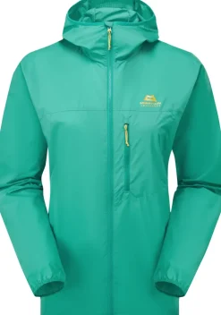 Softshell Jackets-Mountain Equipment Womens Aerofoil Hooded Jacket - Jade