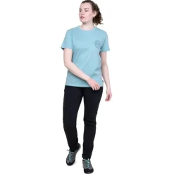T-Shirts & Baselayers-Mountain Equipment Womens Alpenglow Tee - Stellar Blue