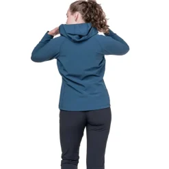 Softshell Jackets-Mountain Equipment Womens Arrow Hooded Jacket - Dusk-Topaz