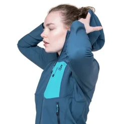 Softshell Jackets-Mountain Equipment Womens Arrow Hooded Jacket - Dusk-Topaz