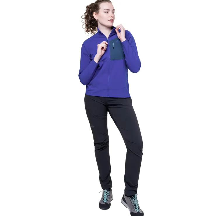 Softshell Jackets-Mountain Equipment Womens Arrow Jacket - Deep Teal-Lichen