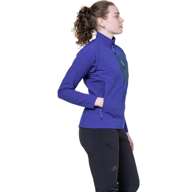 Softshell Jackets-Mountain Equipment Womens Arrow Jacket - Deep Teal-Lichen