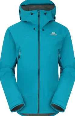 Waterproof Jackets-Mountain Equipment Womens Derwent Jacket - Tasman Blue