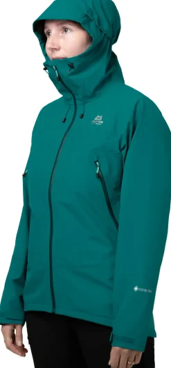 Waterproof Jackets-Mountain Equipment Womens Derwent Jacket - Tasman Blue