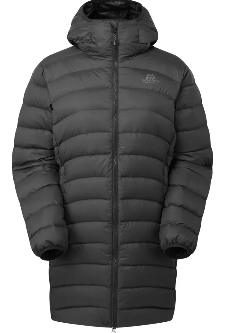 Insulated Jackets-Mountain Equipment Womens Earthrise Parka - Black