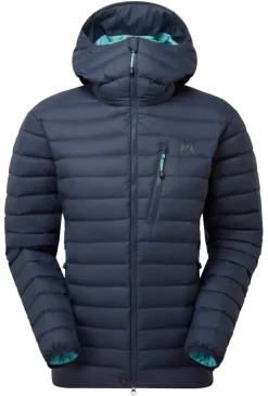 Insulated Jackets-Mountain Equipment Womens Earthrise Hooded Jacket - Cosmos