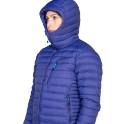Insulated Jackets-Mountain Equipment Womens Earthrise Hooded Jacket - Cosmos