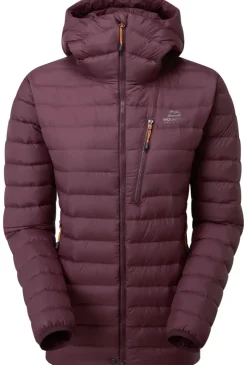 Insulated Jackets-Mountain Equipment Womens Earthrise Hooded Jacket - Raisin