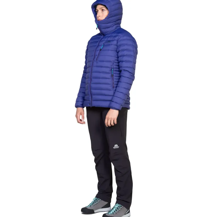 Insulated Jackets-Mountain Equipment Womens Earthrise Hooded Jacket - Amethyst