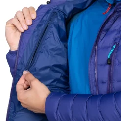 Insulated Jackets-Mountain Equipment Womens Earthrise Hooded Jacket - Amethyst