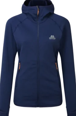 Fleece & Mid Layer-Mountain Equipment Womens Eclipse Hooded Jacket - Medieval Blue