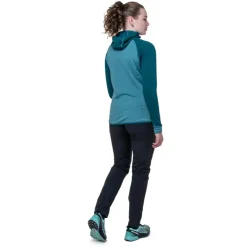 Fleece & Mid Layer-Mountain Equipment Womens Eclipse Hooded Jacket - Medieval Blue