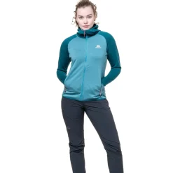 Fleece & Mid Layer-Mountain Equipment Womens Eclipse Hooded Jacket - Topaz-Medieval
