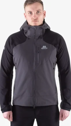 Softshell Jackets-Mountain Equipment Womens Frontier Hooded Jacket - Black