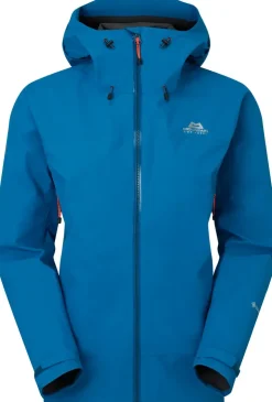 Waterproof Jackets-Mountain Equipment Womens Garwhal Jacket - Mykonos Blue