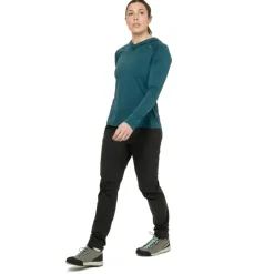 T-Shirts & Baselayers-Mountain Equipment Womens Glace Hooded Top - Majolica Blue