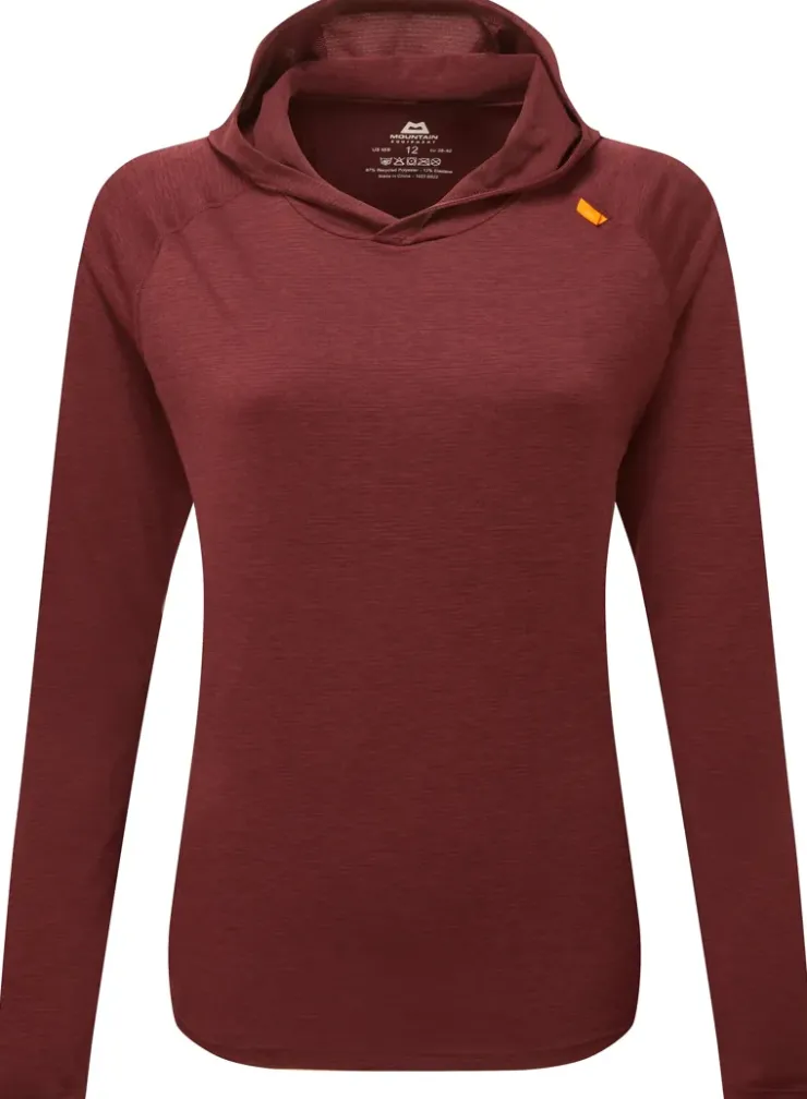 T-Shirts & Baselayers-Mountain Equipment Womens Glace Hooded Top - Raisin