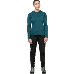 T-Shirts & Baselayers-Mountain Equipment Womens Glace Hooded Top - Raisin