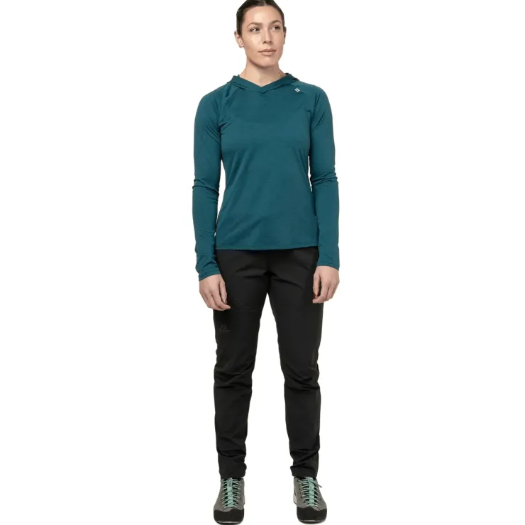T-Shirts & Baselayers-Mountain Equipment Womens Glace Hooded Top - Raisin