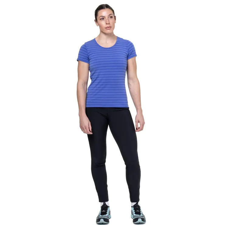 T-Shirts & Baselayers-Mountain Equipment Womens Groundup Stripe Tee - Vivid Stripe