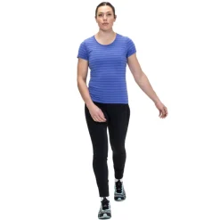 T-Shirts & Baselayers-Mountain Equipment Womens Groundup Stripe Tee - Vivid Stripe