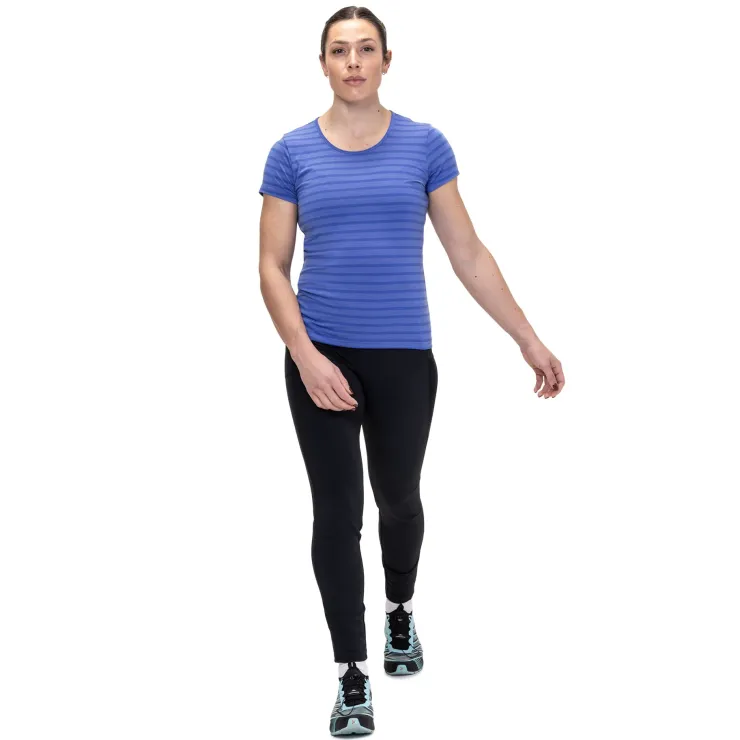 T-Shirts & Baselayers-Mountain Equipment Womens Groundup Stripe Tee - Vivid Stripe