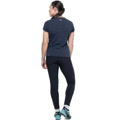 T-Shirts & Baselayers-Mountain Equipment Womens Groundup Stripe Tee - Bluefin Stripe